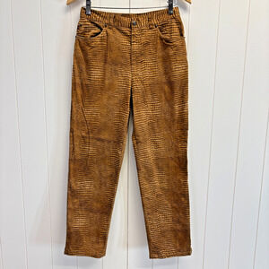 Lauren Ralph Lauren Women Old Money Snakeskin Print Pants Size 8‎ Quiet Luxury